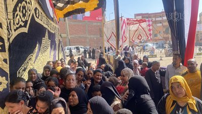 إقبال ملحوظ للسيدات على لجان الاقتراع بانتخابات النواب في أسوان (فيديو وصور)