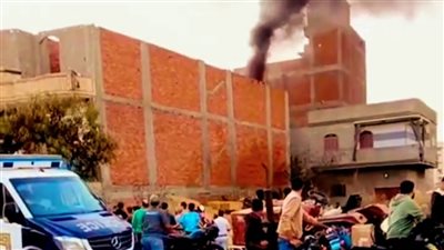  نشوب حريق في مخزن دراجات نارية على طريق سمنود المنصورة 