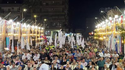 بحضور الآلاف، مؤتمر حاشد لدعم مرشح القائمة الوطنية ببورسعيد (صور) 