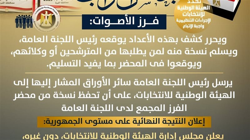 انفوجراف عن الانتخابات