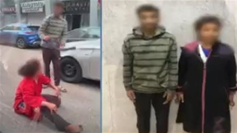 متسول يعتدي على فتاة