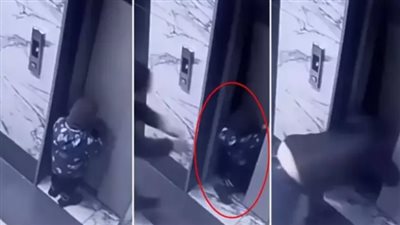 مقطع مرعب، لحظة سقوط طفل داخل أسانسير ووالده ينقذه من الموت بأعجوبة (فيديو) 