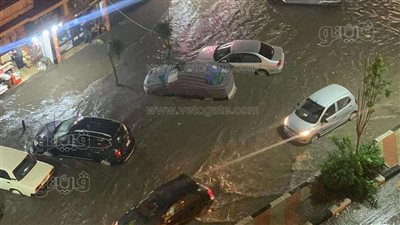 استمرار سقوط أمطار غزيرة على بورفؤاد (فيديو وصور)