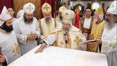 الأنبا صليب يترأس اجتماع كهنة إيبارشية ميت غمر