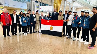 الشباب والرياضة تستقبل بعثة رفع الأثقال عقب المشاركة بدورة التضامن الإسلامي