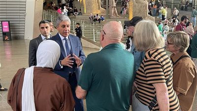 وزير السياحة والآثار يتفقد المتحف المصري الكبير لمتابعة حركة الزائرين