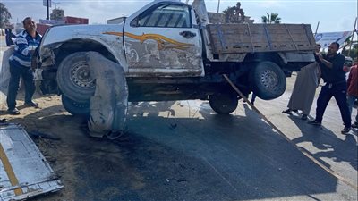 إصابة شاب في حادث تصادم بطريق القاهرة – الإسكندرية الزراعي