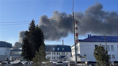 اندلاع حريق بشركة في مقاطعة ريازان الروسية بعد هجوم مسيرات