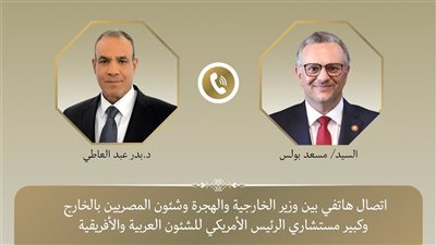 تفاصيل اتصال هاتفي بين بدر عبد العاطي وكبير مستشاري الرئيس الأمريكي 