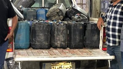 ضبط نصف طن بنزين قبل تهريبه للسوق السوداء بالفيوم