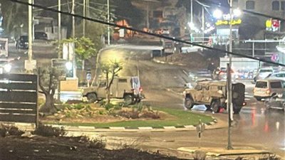 قوات الاحتلال تقتحم مدينة نابلس شمال الضفة الغربية