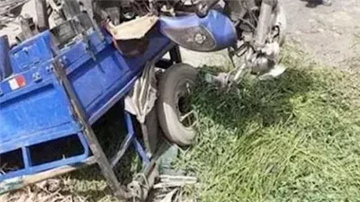 إصابة 5 أشخاص إثر انقلاب تروسيكل أعلى طريق القاهرة أسيوط الزراعي