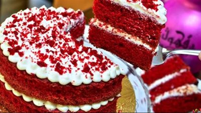 طريقة عمل تورتة الريد فيلفيت فى خطوات بسيطة 