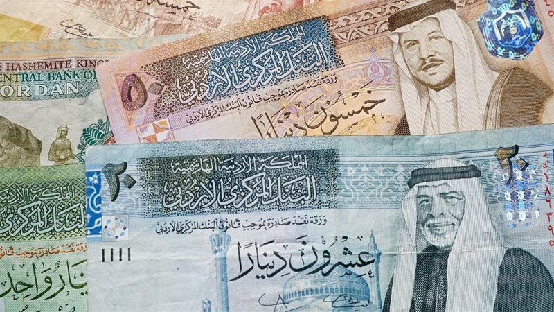 سعر الدينار الاردني،