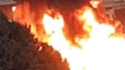 حريق ضخم يلتهم مستودع أنابيب في منطقة أبيس بالإسكندرية