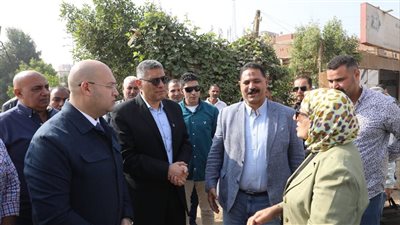 محافظ الجيزة يتابع تطوير طرق ومحاور كرداسة وأوسيم (صور)