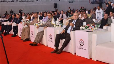 مؤتمر جماهيري للجبهة الوطنية لدعم مرشحي انتخابات مجلس النواب 2025