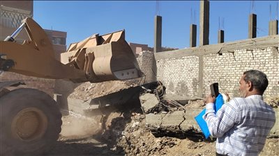 إزالة 29 حالة تعدٍ على الأراضي الزراعية وأملاك الدولة بأسيوط