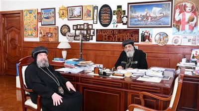 البابا تواضروس يتلقى تقريرا عن الخدمة في إيبارشية غرب كندا