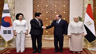 12 صورة ترصد زيارة رئيس كوريا لـ قصر الاتحادية ولقاء السيسي