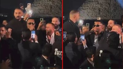 أحمد السقا ومحمد رمضان يغنيان ويرقصان في حفل توزيع جوائز 