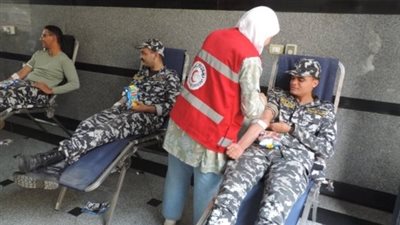 مديريتا أمن البحيرة وأسيوط تنظمان حملة للتبرع بالدم