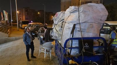 حملات مكثفة في الشيخ زايد للقضاء على الإشغالات والعشوائيات