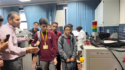 طلاب معهد الكوزن في زيارة علمية لمركز بحوث وتطوير الفلزات (صور)