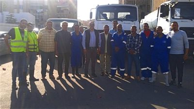 رئيس مياه القناة يتفقد جاهزية نقطة المعدات المركزية بمدينة بورفؤاد 