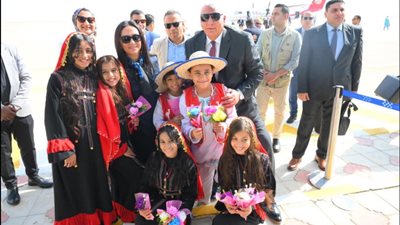 وزيرة التضامن تصل الوادي الجديد لتفقد عددٍ من المشروعات التنموية