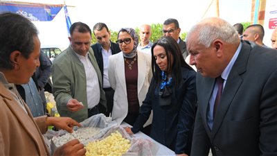 وزيرة التضامن تتفقد وحدة إنتاج الحرير خلال زيارتها للوادي الجديد