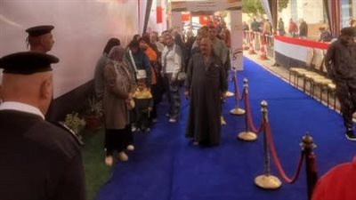 انتخابات النواب، توافد المواطنين على لجنة أحمد بلال في فاقوس بالشرقية 