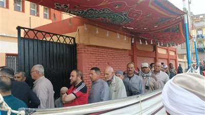 إقبال المواطنين على لجان انتخابات النواب في بيلا بكفر الشيخ (صور) 