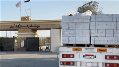 الهلال الأحمر يدفع بـ 11 ألف طن مساعدات غذائية وطبية وشتوية إلى غزة