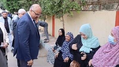 محافظ القليوبية ومدير الأمن يتفقدان لجان انتخابات النواب 
