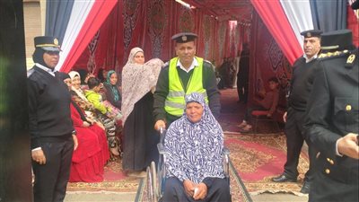 انتخابات النواب، إقبال ملحوظ من ذوي الهمم على التصويت بلجان قها (صور)