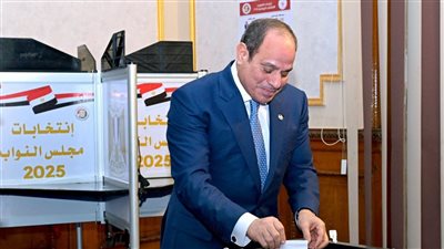 السيسي ووزراء الحكومة يدلون بأصواتهم في انتخابات مجلس النواب 
