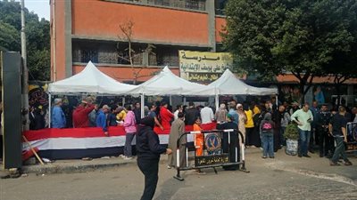 انتخابات النواب، توافد المواطنين على لجنة الشهيد علي يوسف بالسيدة زينب 