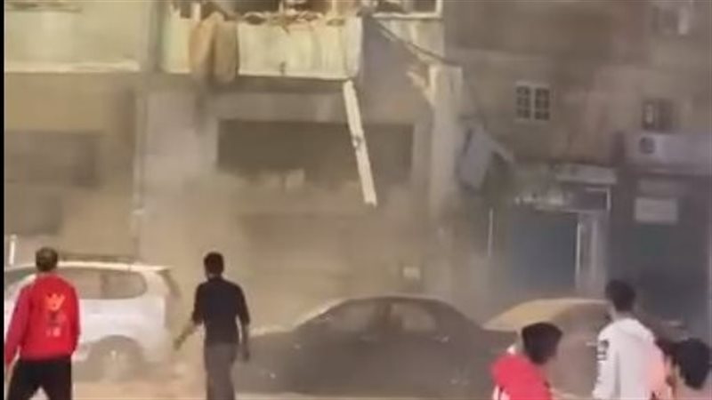 انهيار عقار الإسكندرية