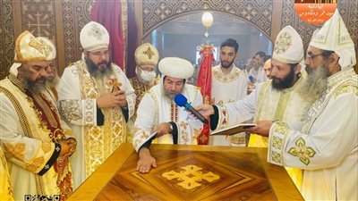 الأنبا صليب يدشن كنيسة جديدة في إيبارشية ميت غمر