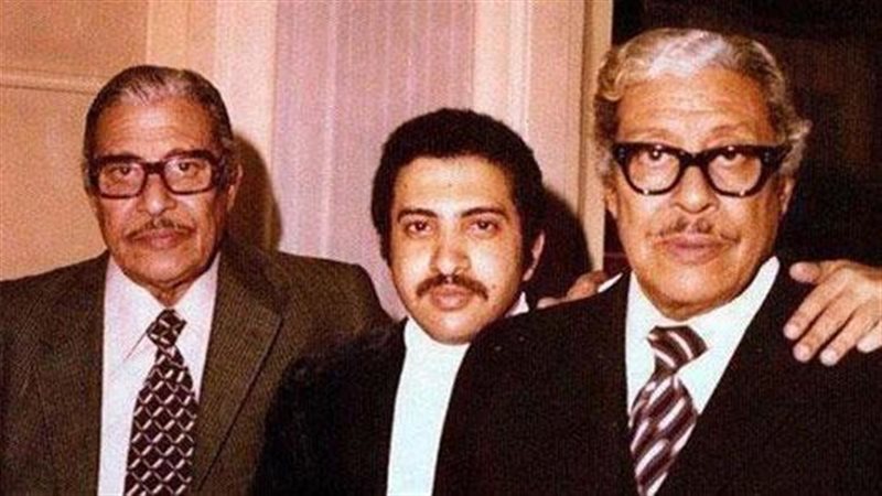 عماد حمدى مع ابنه