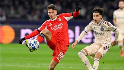 بنفيكا يحقق أول فوز في دوري أبطال أوروبا على حساب أياكس