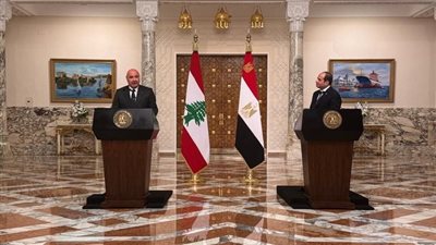  آخر تطورات دعم مصر للبنان وسياسة الحكومة اللبنانية في حصر السلاح بيد الدولة