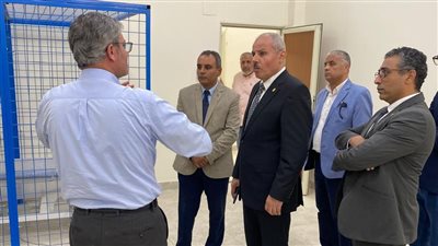 قبل الافتتاح الرسمي، جولة تفقدية لرئيس جامعة القناة للاطمئنان على جاهزية مركز العلاج الطبيعي 