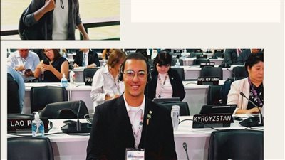 رئيس اتحاد طلاب جامعة القاهرة يشارك في مؤتمر التغير المناخي COP 30 