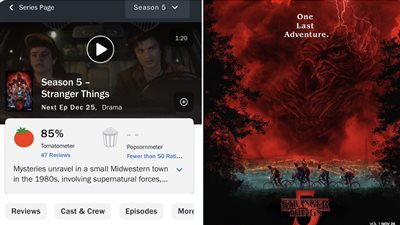 Stranger Things يحصل على تقييم 85% بموقع Rotten Tomatoes