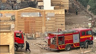 الحماية المدنية تخمد حريق ستوديو مصر والمباحث تستمع لأقوال الشهود (فيديو وصور)