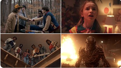 تقييمات القسم الأول من الموسم الأخير لمسلسل STRANGER THINGS