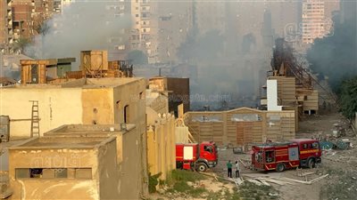 بدأ بماكيت التصوير، تفاصيل جديدة في حريق استديو مصر بالمريوطية 