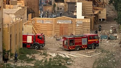 تطور جديد في حريق لوكيشن تصوير باستديو مصر بالمريوطية 